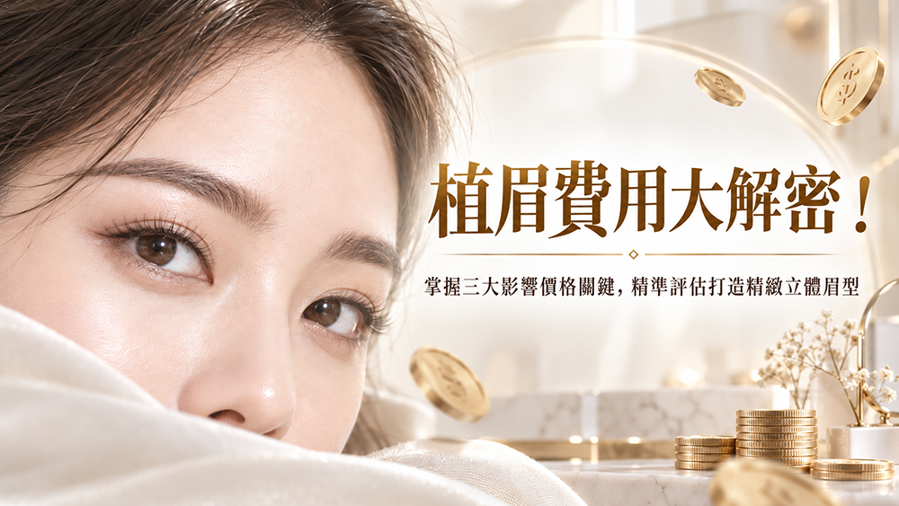 植眉費用怎麼評估？認識影響價格的三大因素與術前評估重點
