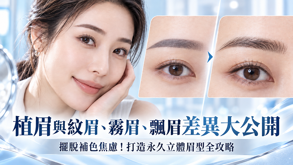植眉與紋眉、霧眉、飄眉差在哪？一次看懂原理、維持方式與評估重點