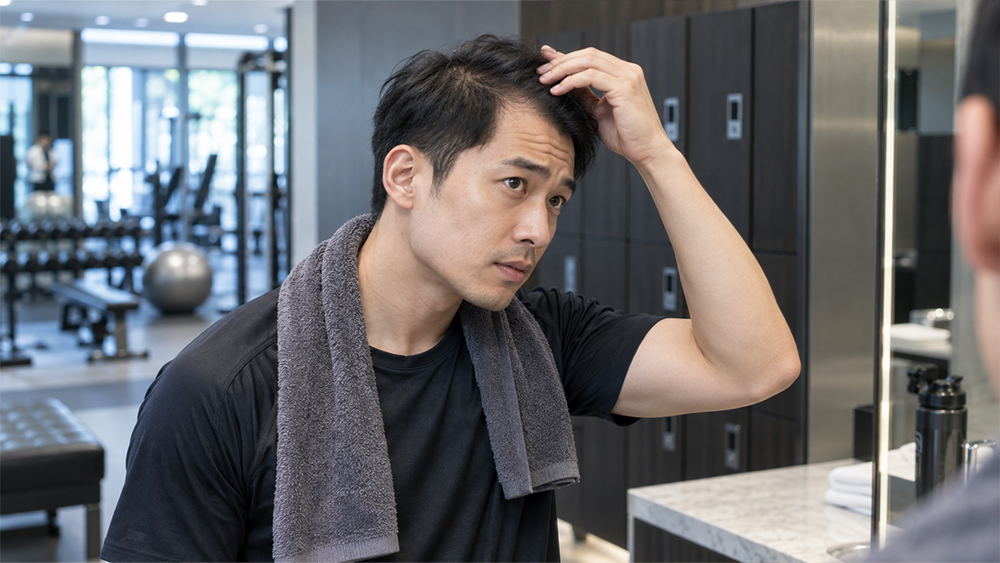 上健身房會禿頭？皮膚科醫師說明運動、DHT與雄性禿之間的關聯